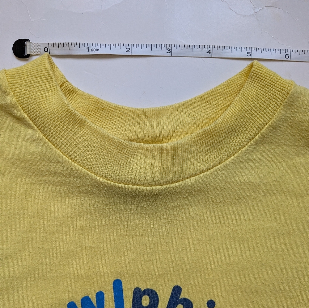 Vintage Dawls Yellow Dawlphins Dolphins T-Shirt *Fits Like XS* - Picture 11 of 11